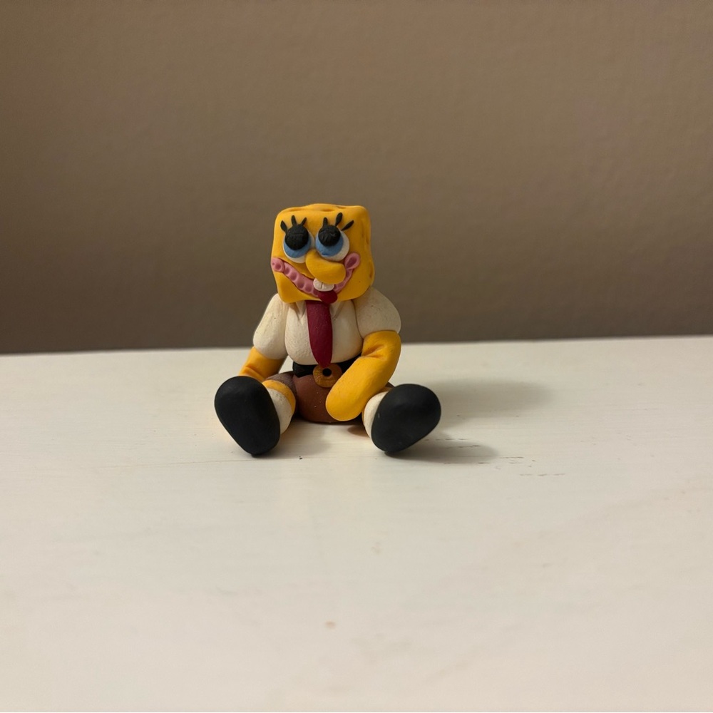 Handmade SpongeBob Clay Figurine